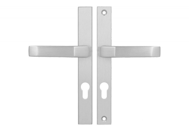 AXA Slim ++ 72 WB Door Handle F6 Stainless Steel 74-83mm EN 1906 Anodized Aluminum