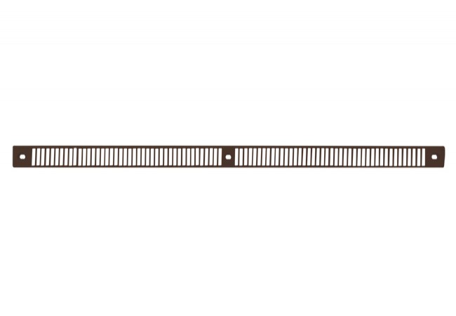BROOKVENT GPE2A Flat Window Intake Grille 390x20x3mm Brown for External Shutters