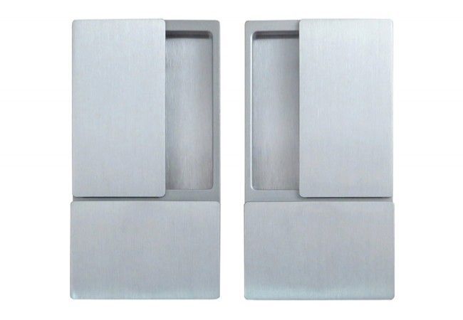 AGB Wave Flush Pull Handle Fixed Satin Chrome for Sliding Doors 38-50mm ADI Award