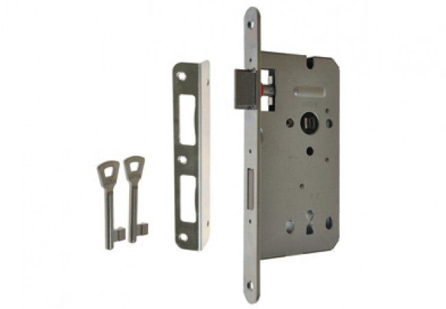 GERDA ZW100 72/50 Mortise Lock Silver Zinc Reversible Latch PN-EN 12209 100kg