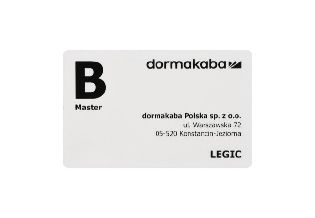 Dormakba Legic Master B programming card (KLEA.MB003.PL)