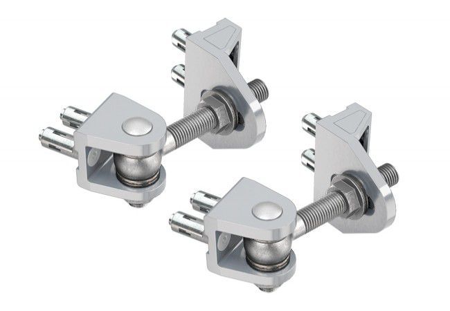 Locinox BOLTONHD-4D M12 Adjustable Gate Hinge Quick Fix Aluminum 4D Screw Mount