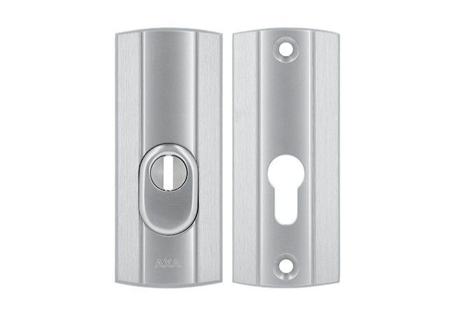 AXA PRESTIGE WB rosette, long (127 mm), class 3 with FLEX insert protection (fire protection), color F1 - silver