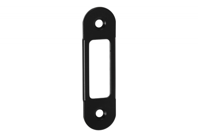 Easy-Matic B014021193 Strike Plate 82x22mm Black for Rebated Doors Multipoint Locks