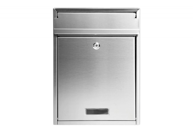 7 N Stainless Steel Mailbox INOX C4 Format Namecard Holder Weather-Resistant