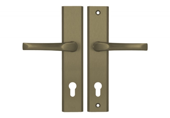 AXA Niagara ++ 92 WB Door Handle F4 Old Gold EN 1906 74-83mm Anodized Aluminum
