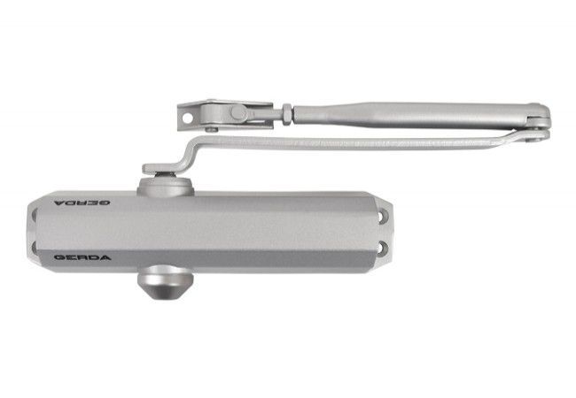 Gerda GD 1000 Door Closer EN 2/3/4 Silver Dual Adjustment Fire Rated 1100mm