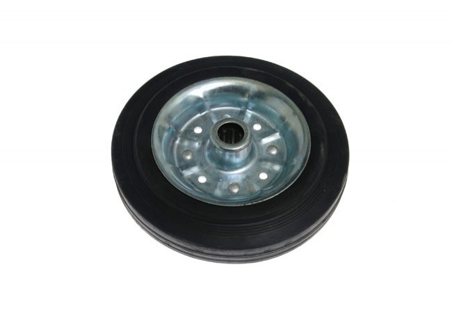 CSG 200/20W Roller Bearing Wheel 200mm Black Rubber 230kg Load Industrial Use