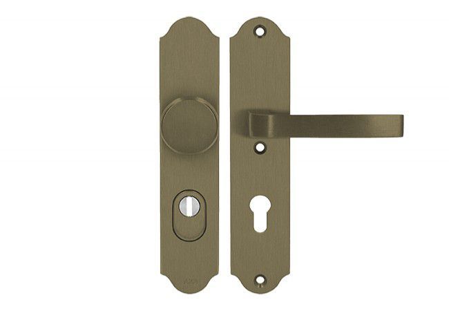 Axa Verona++ 72 WB Door Handle-Knob Set Security Class 3 FLEX Cylinder Protection F4 Gold 74-83mm
