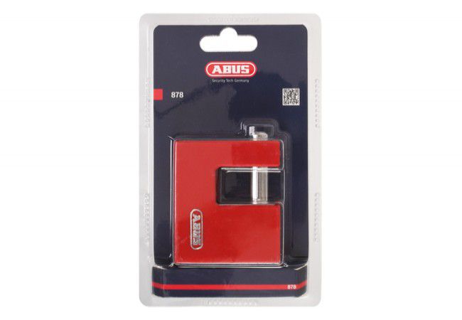 ABUS 878/70 Monobloc Pin Padlock Steel Body 12mm Hardened Shackle 4 Disc Keys