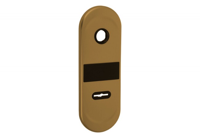 New Creta long internal escutcheon for Dierre door feather lock, patina