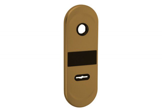 New Creta long internal escutcheon for Dierre door feather lock, patina