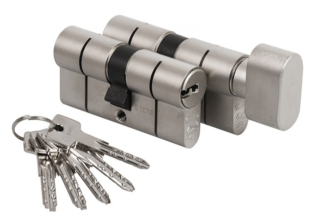 Abus D10+KD10NP Cylinder Set 55/55 & 55g/55 Nickel Class 5 Pre-Snap Break Protection