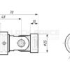 ADJUSTABLE WALL CONNECTOR CDA FORLI CB05ADJ SC