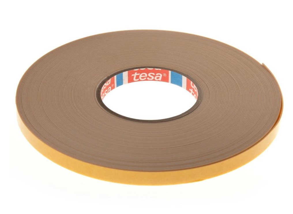 Kahepoolne teip Tesa, 12mmx25m, valge