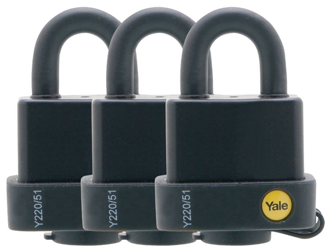 Yale 3 niiskuskindlat General Security Y220B tabalukku samale võtmele
