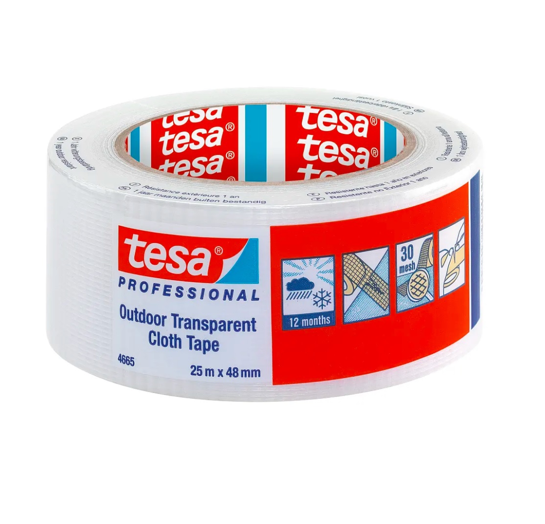 tesa® tekstiilteip välistingimustesse