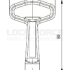 KEY FOR CAM LOCK TRIANGLE 10 MM