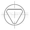 KEY FOR CAM LOCK TRIANGLE 10 MM