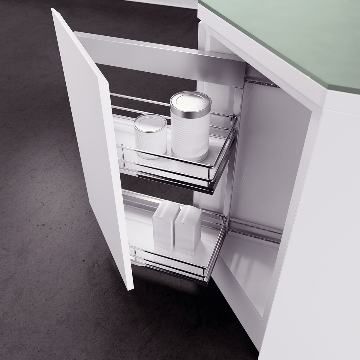 Beslag Design väljatõmmatav cargo DSA II 35°