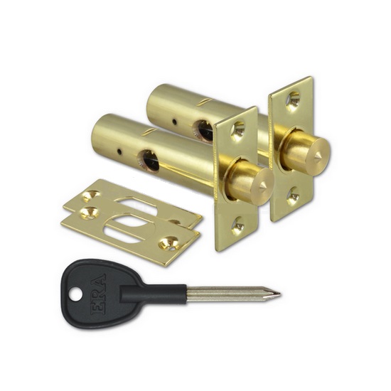 Ukse salapoltide komplekt ERA 838, messing/kuld