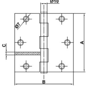Aknahing 89×89, 2 tk pakis