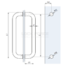 PULL HANDLE CDA ANCONA HM16-25-425LSSS
