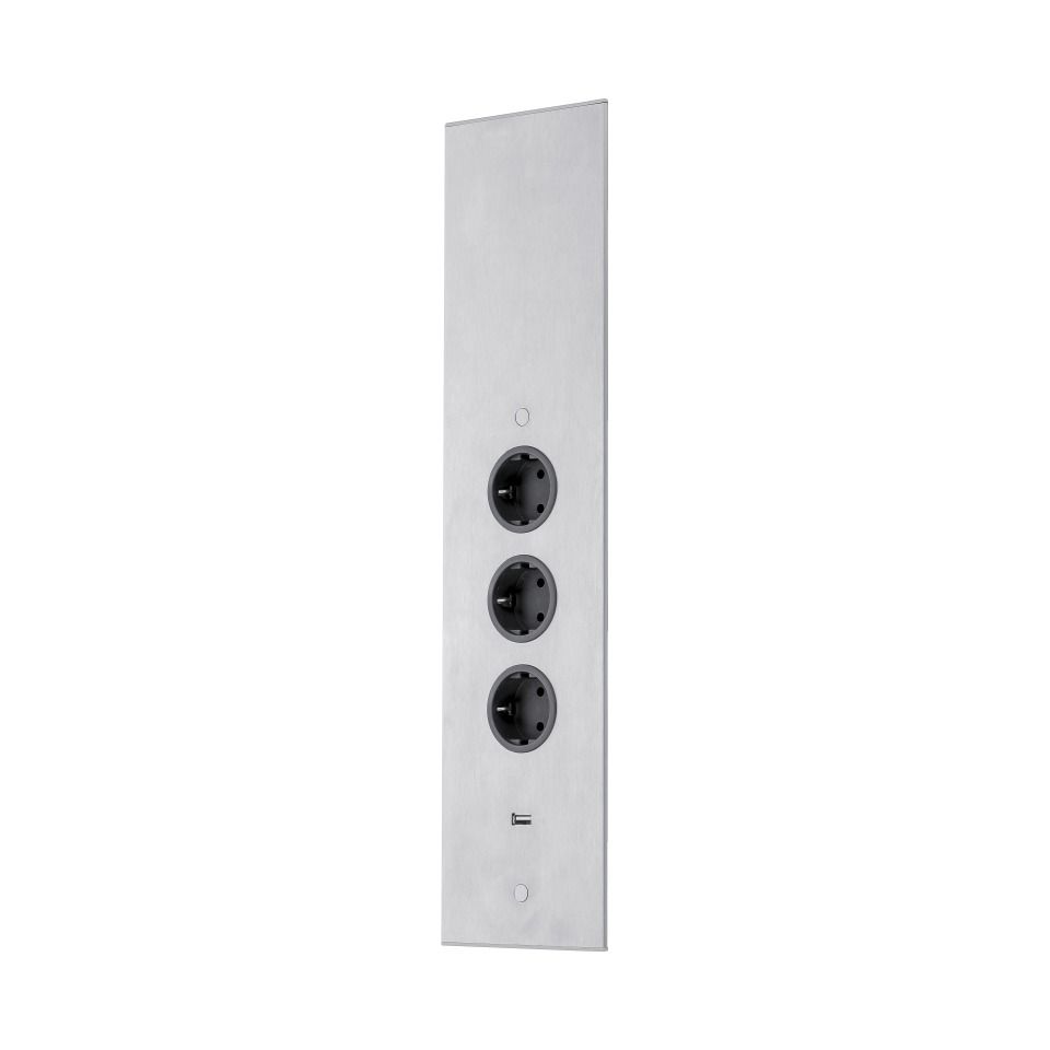Beslag Design integreeritav pistikupesa Corner 3 USB