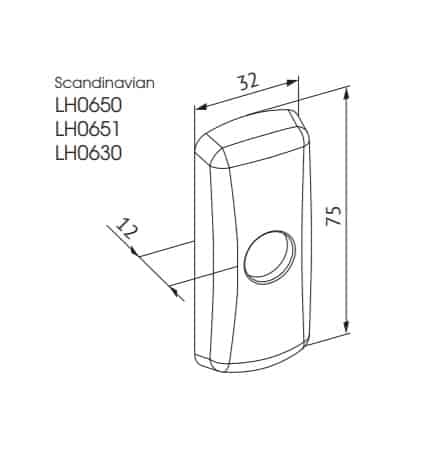 Abloy LH064 profiilukse pimekilp