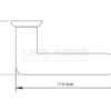 DOOR HANDLE ASSA 1923 MS/KI
