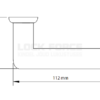 DOOR HANDLE ASSA 1949 OXIDE
