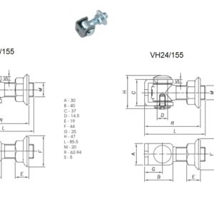 Reguleeritav väravahing M20/155, M24/155