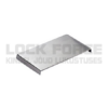 GLASS DOOR HINGE COVER CAPS RIGA, ALU LOOK