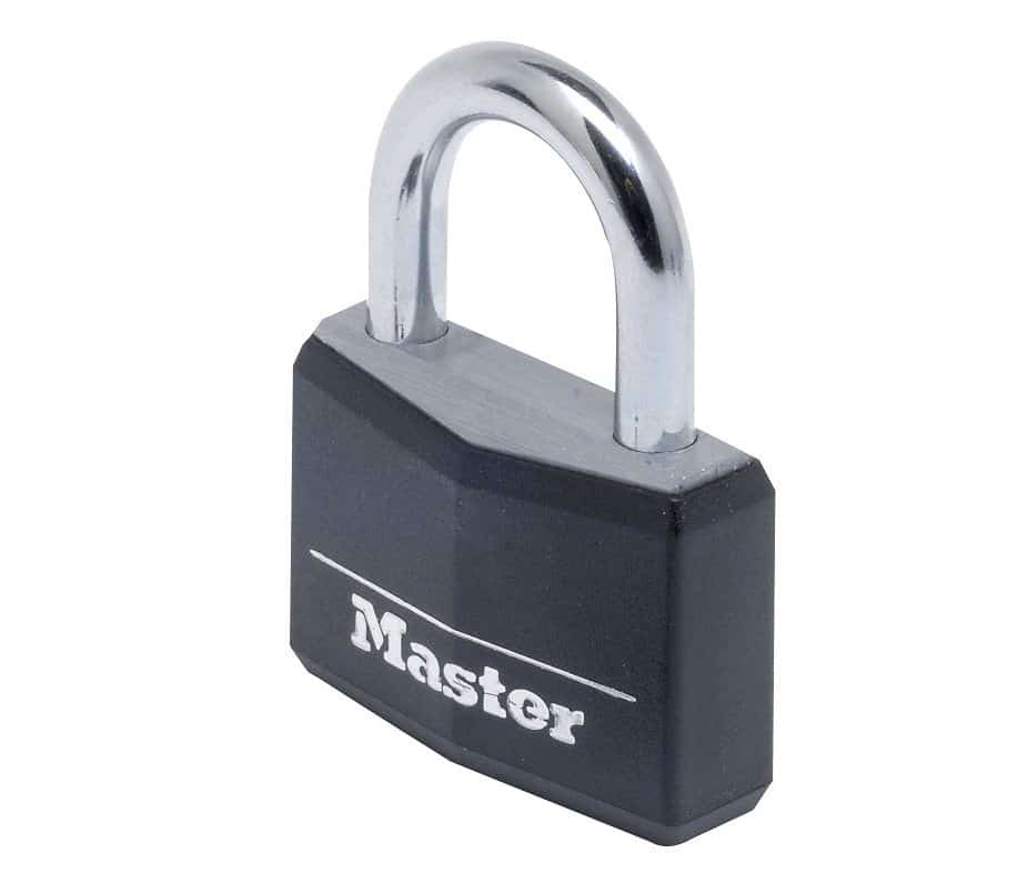 Master Lock 9140 tabalukk kattega, erinevad sanga pikkused