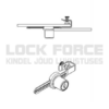SLIDING GLASS DOOR LOCK 750-100MM, CPL, MK SISO