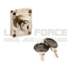 RIM LOCK 850, Ø19X22, W/TWO TURNS & LONG LATCH, NPL, CK SISO
