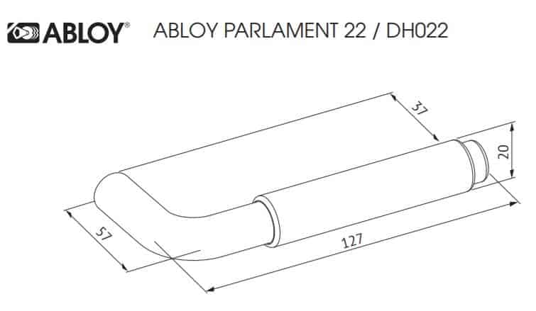 Ukselink Abloy Parlament 22/0650 profiiluksele