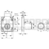 RIM LOCK MIC950 BACKSET 35MM, Ø19X22MM, HCK SISO, DRAWER
