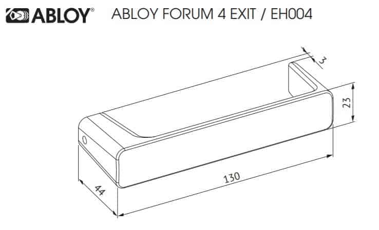 Ukselingi paar Abloy Forum 4/0651 Exit profiiluksele