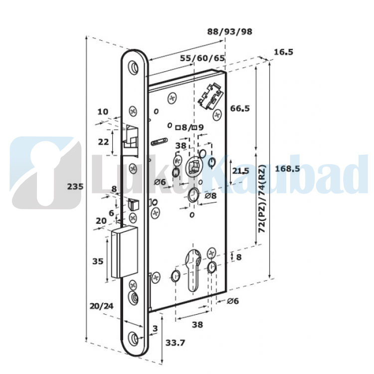 Uksedavaldaja ABLOY EL560