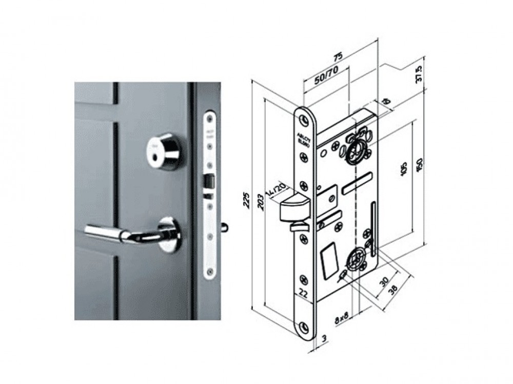Uksesuleja ABLOY EL580/50