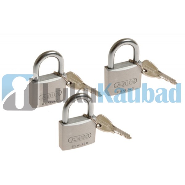 Tabalukud ABUS TITALIUM 727TI/40 (3tk ühel võtmel, 4 võtit)