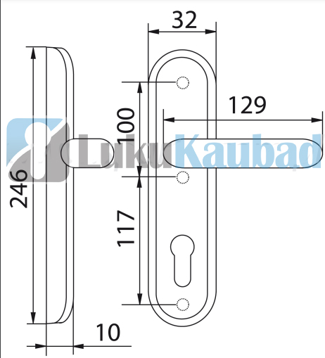 Ukselingid Gaja 92.32 PZ