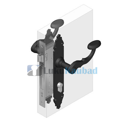 Ukselink+lingiplaat Amig 107 PZ MU