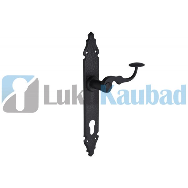 Ukselink+lingiplaat B-HARKO 107 PZ (72, Must)