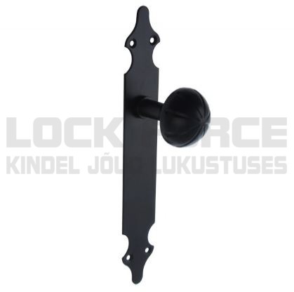 KNOB WITH PLATE AMIG 18 BLACK