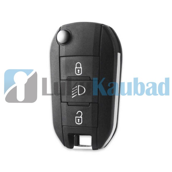 Võtmekorpus Peugeot 2008 / 3008 / 5008 / Rifter (3 nupuga, HU83 profiil)