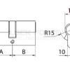 EUROPROFILE CYLINDER H6 40-10 NI/SAT