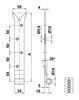 AKNALUUGI HINGE LATT AMIG 7000 500x35mm (HINGEDELE 8000, 8010, 9120) MUST