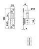 AKNALUUGI HINGE TIFTI OSA AMIG 8000 130x28 MUST